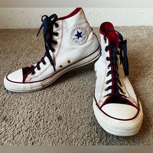 Converse Other - Converse Chuck Taylor‎ All Star Hi - Court Prep Men’s Red, White & Blue Size 9.5